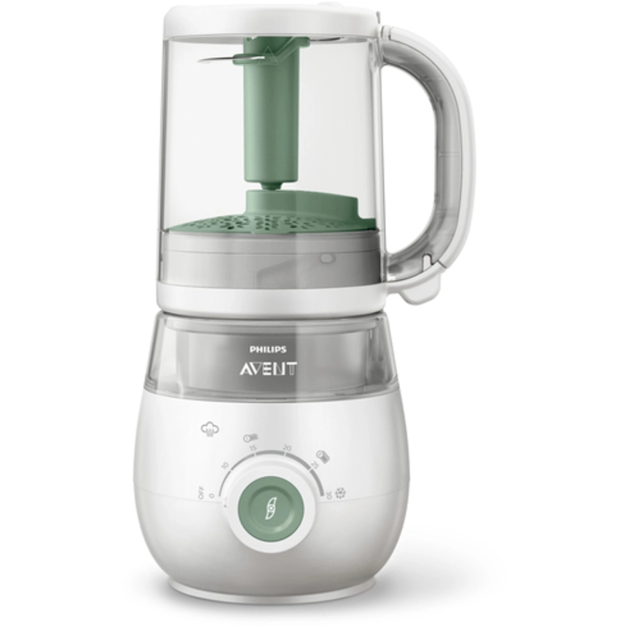 Philips Avent 4-in-1 Babynahrungszubereiter Dampfgarer und Mixer SCF88501 in grün