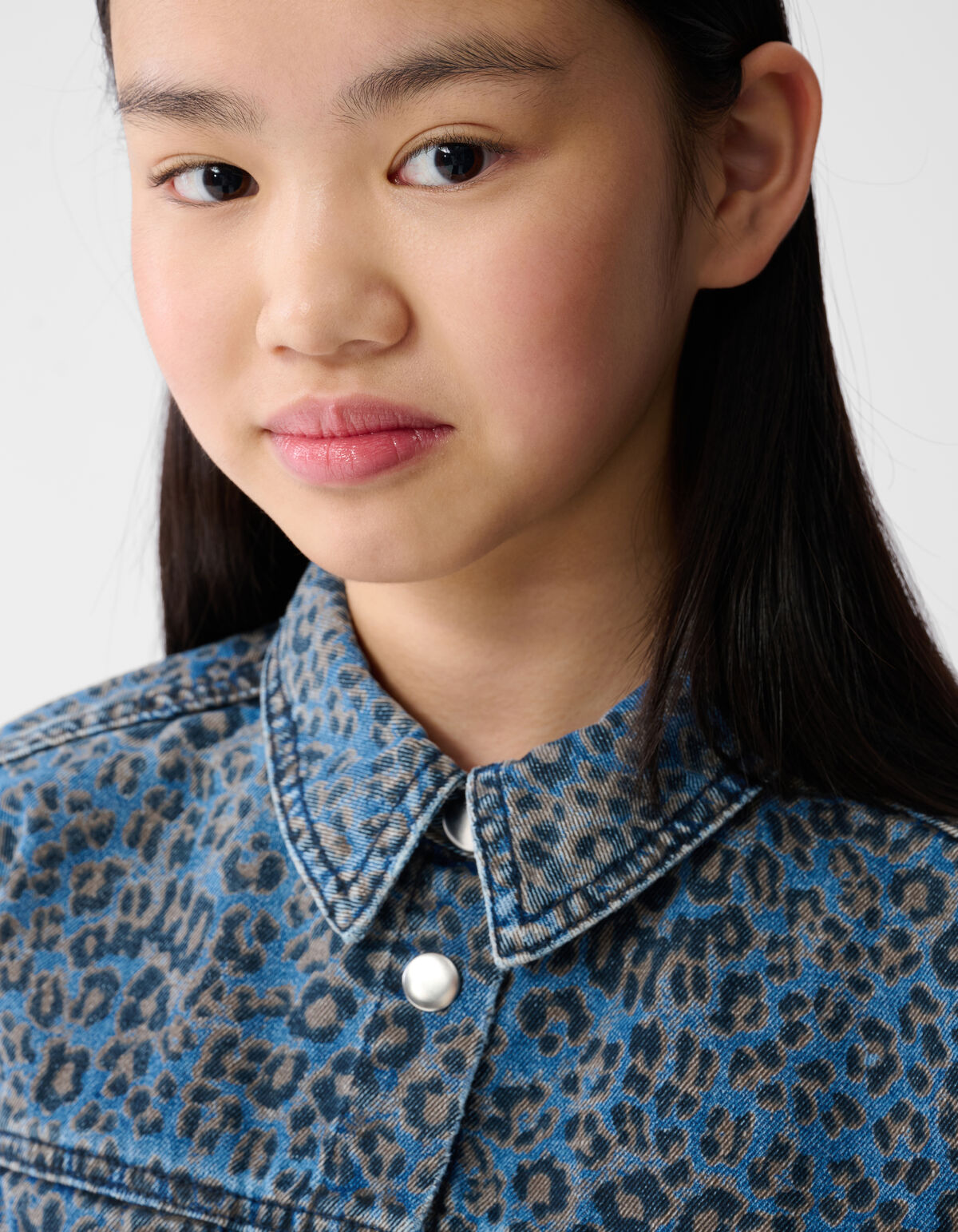 Denim Leopard Jumspuit Blauw