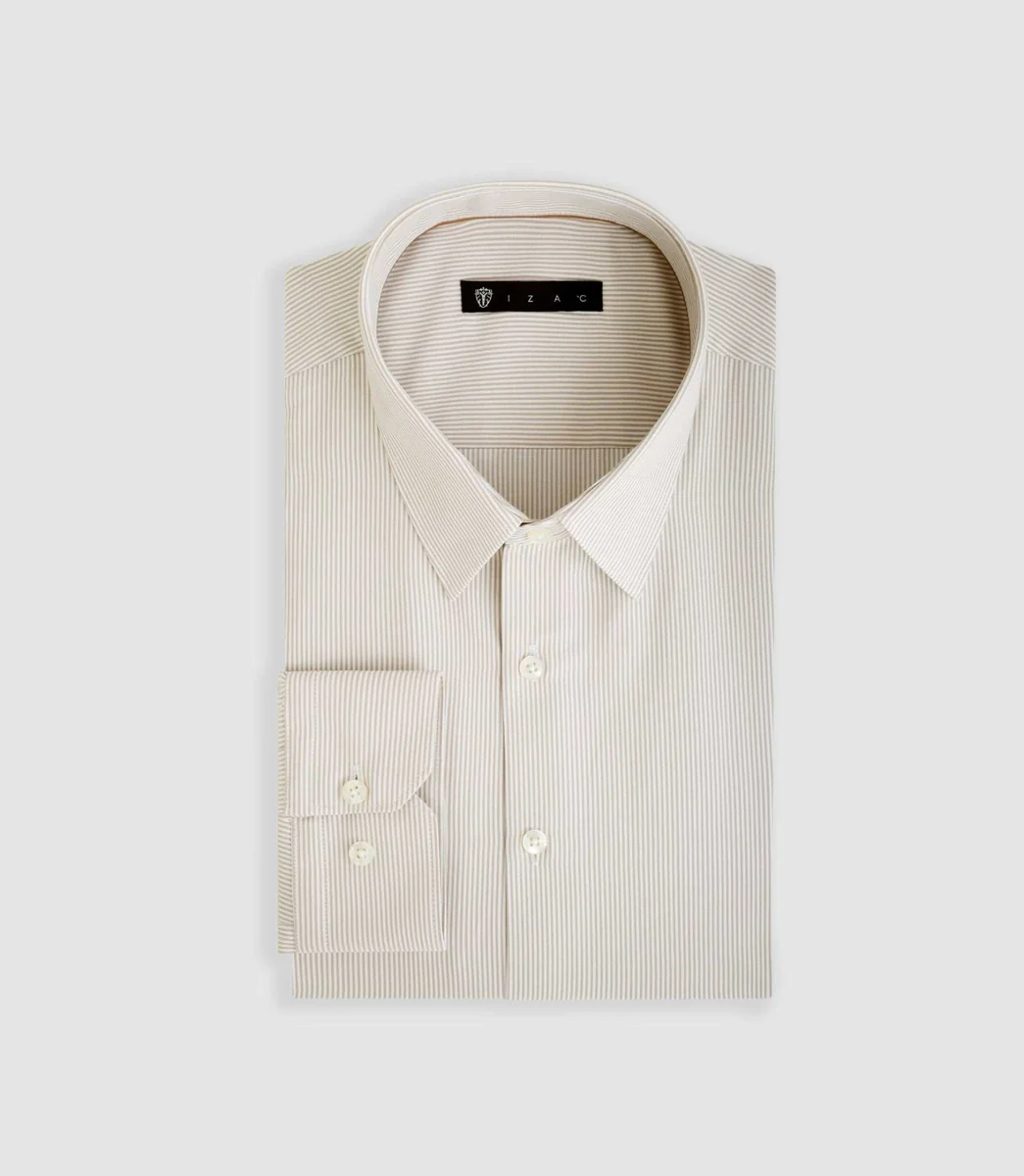 Chemise ville beige 