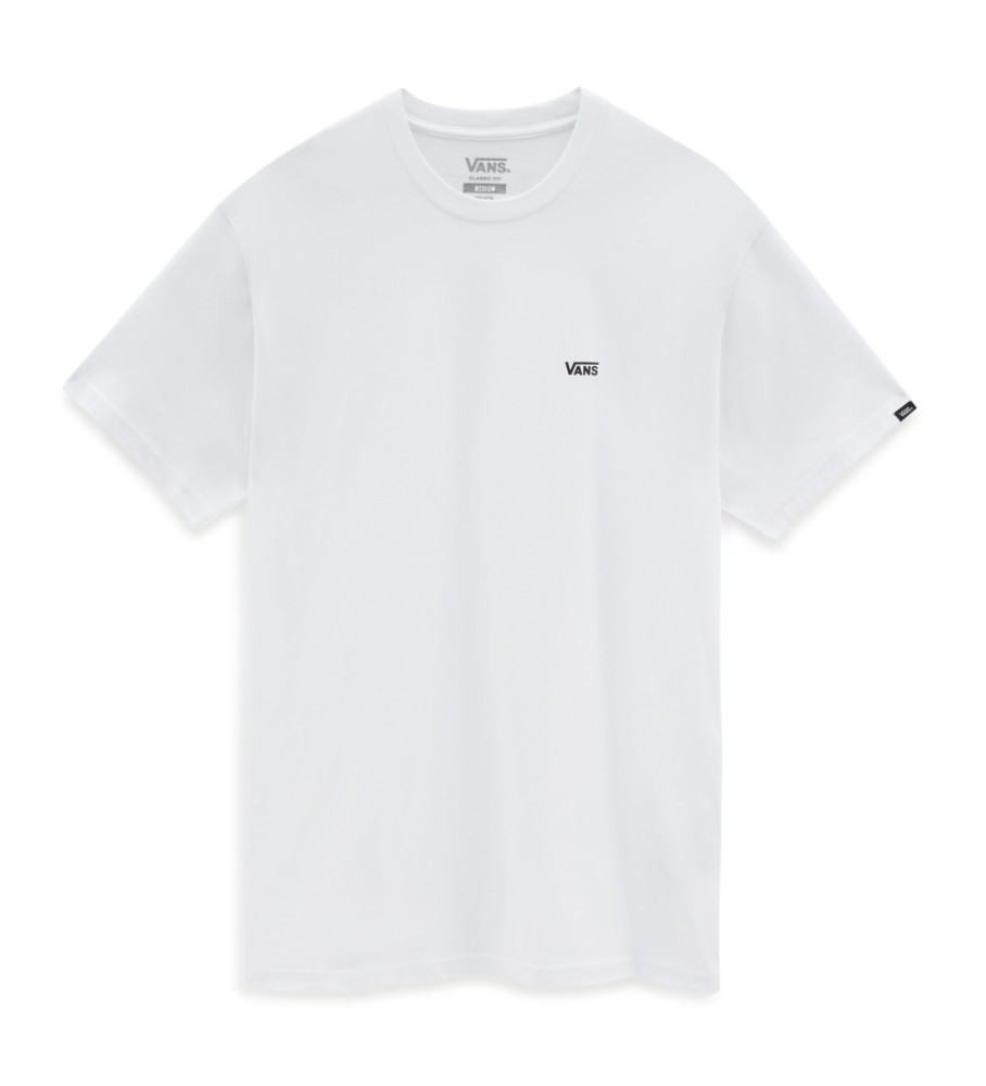 Camiseta Vans com logo no peito, branca