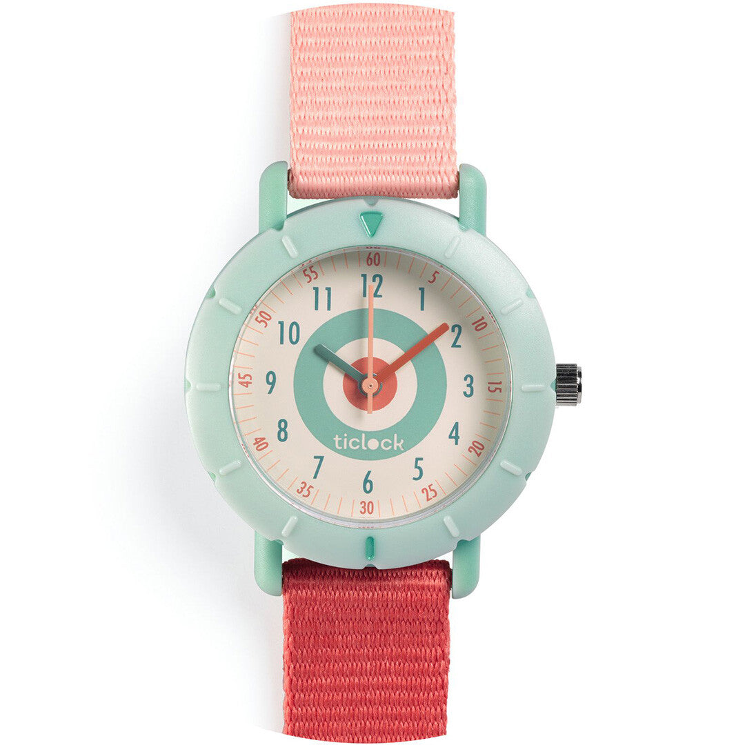 Djeco kinderhorloge pink target