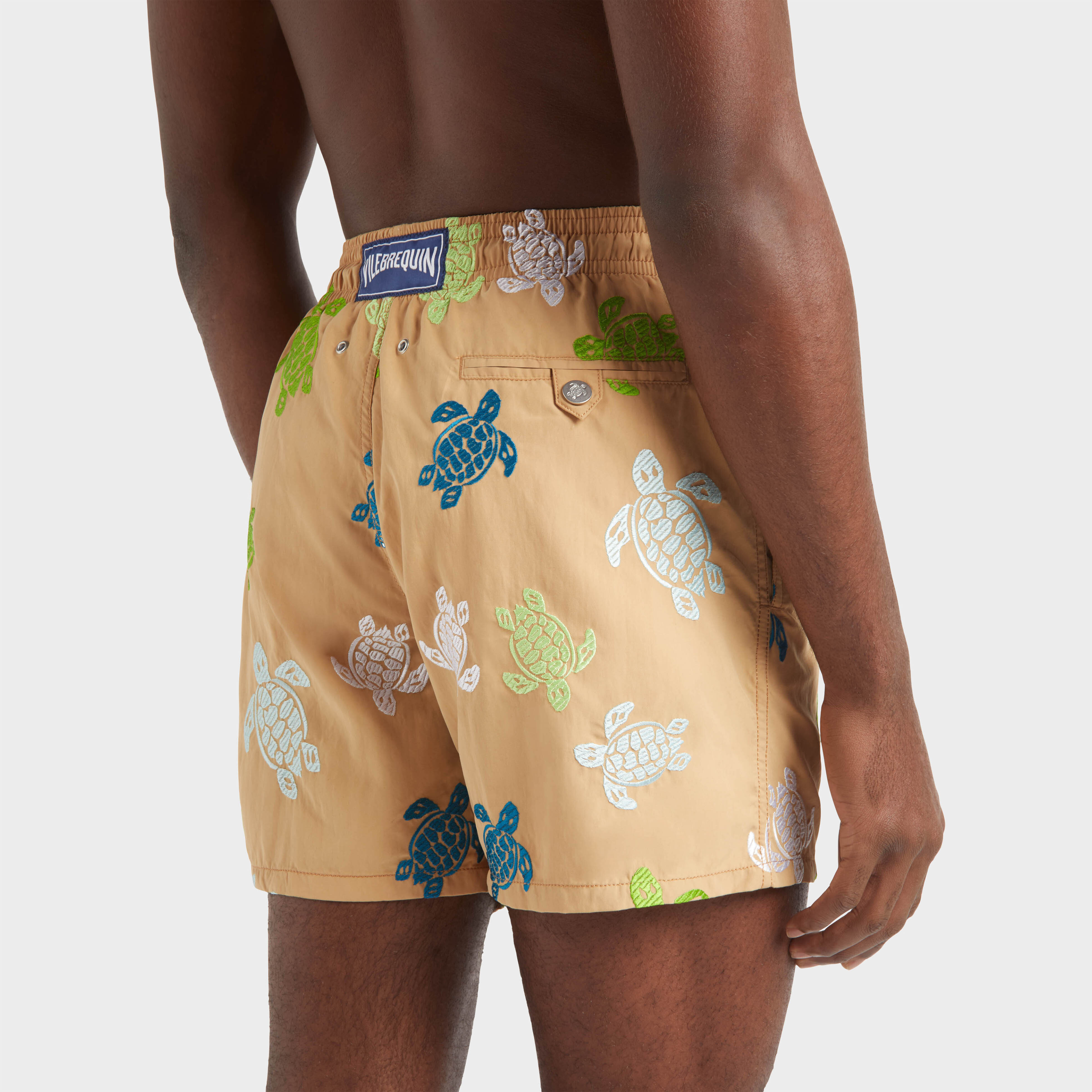 Maillot de Bain Homme Brodé Tortue Multicolore