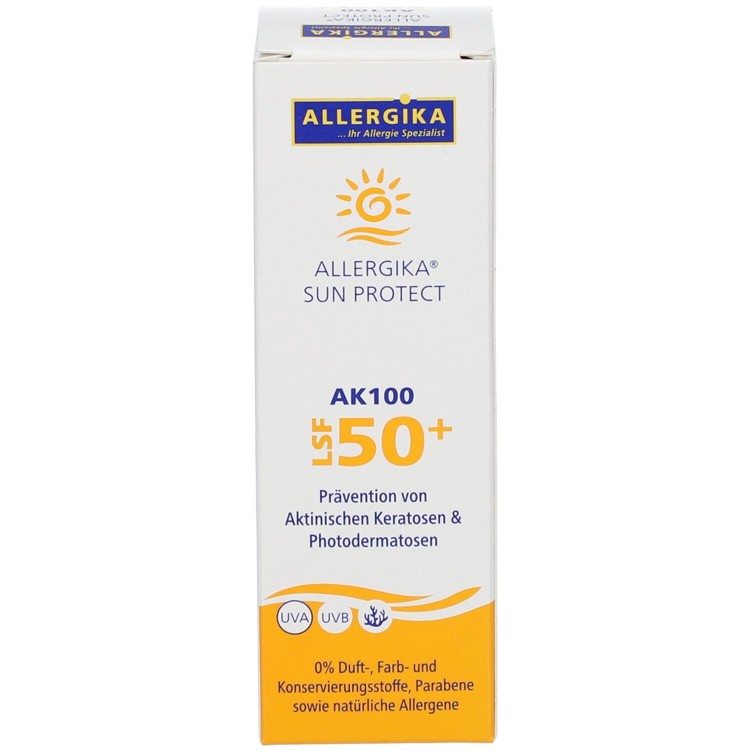 ALLERGIKA® SUN PROTECT AK 100 SPF 50+ - Extrem-Sonnenschutz (LSF>100) bei Hautkrebs (Aktinischen Keratosen), Photodermatosen oder nach Laserbehandlungen