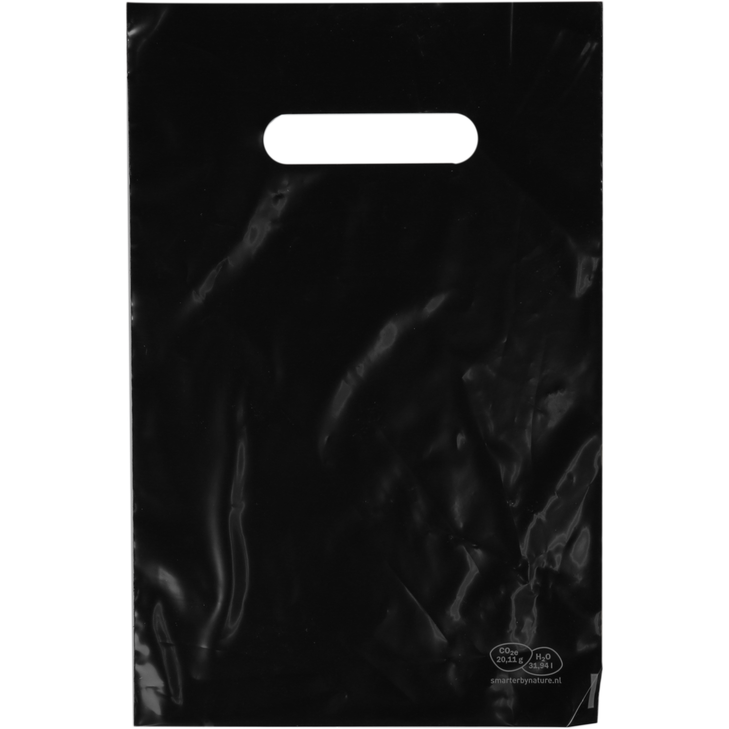 Tas, LDPE, dKT, 20x30cm, draagtas, zwart
