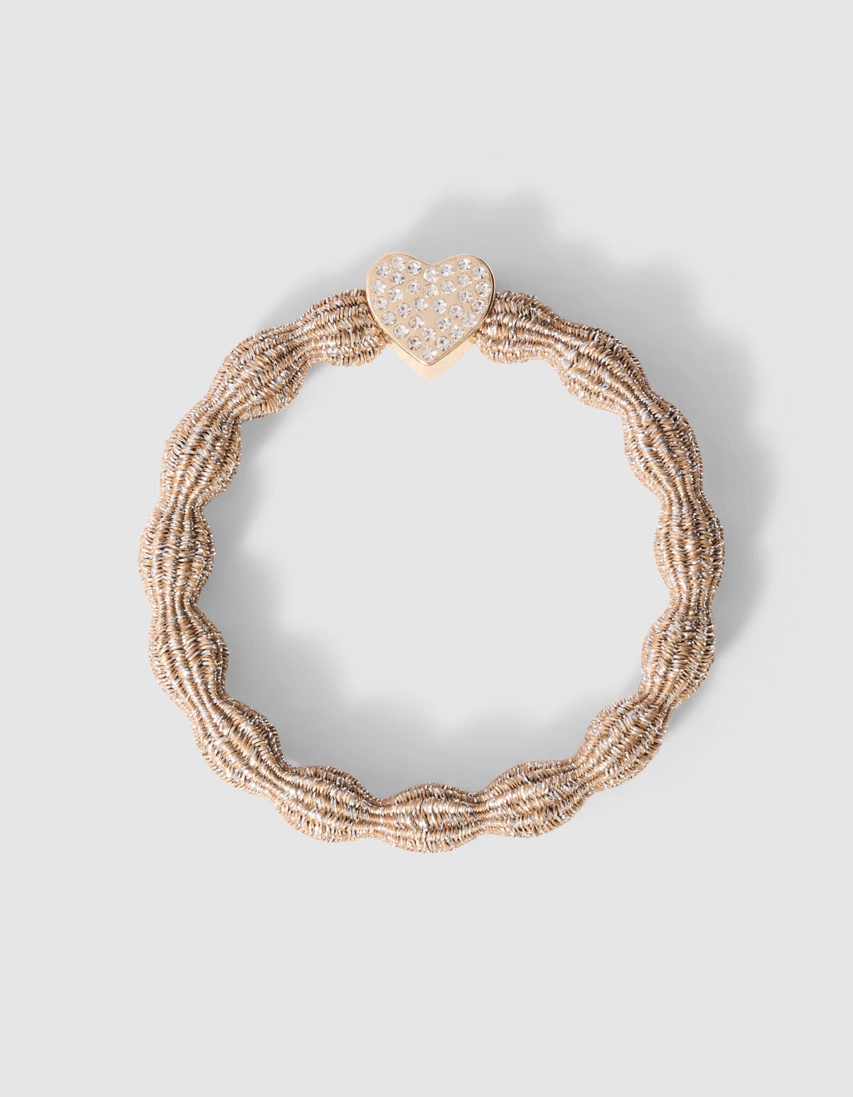 Wave Lurex Haarelastiek Goud