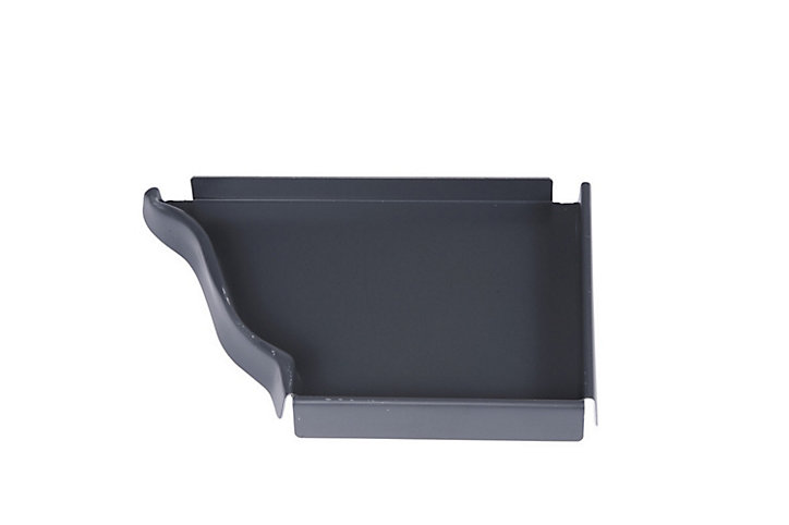 Talon emboitable droit aluminium bleu ardoise