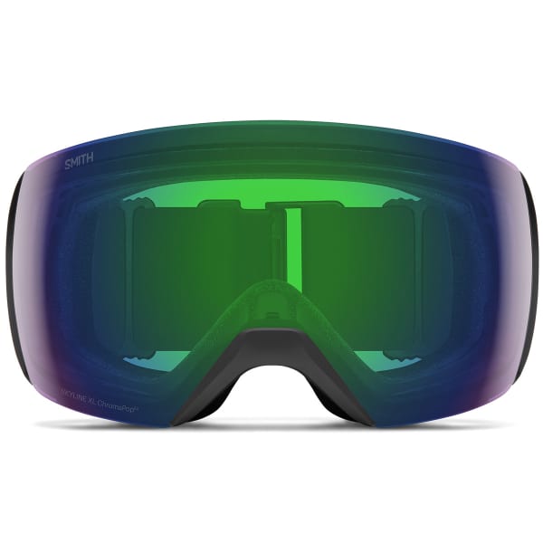 Masque de ski SMITH SKYLINE XL BLACK CHROMAPOP EVERYDAY GREEN MIRROR