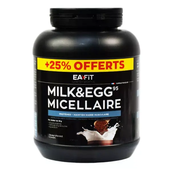 Eafit Milk & Egg 95 Micellaire Goût Chocolat 750g