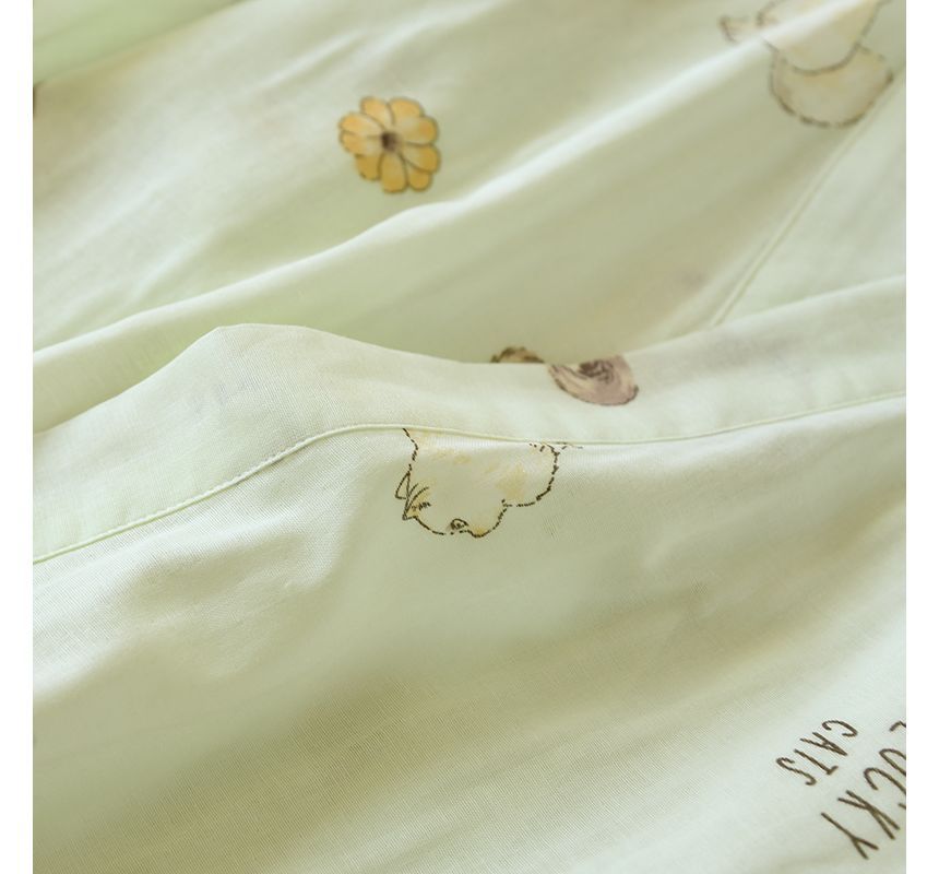 MelMount - Bijpassende pyjamajas met print voor koppels (verschillende ontwerpen)