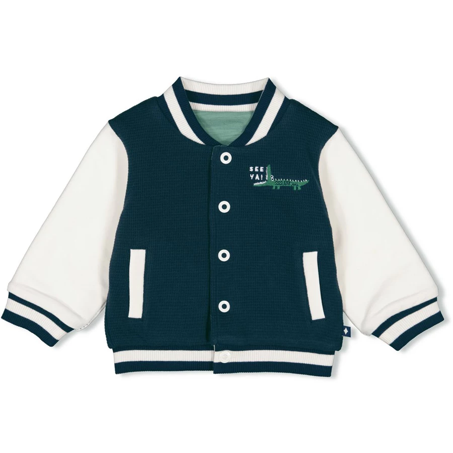 Feetje Wende-Bomberjacke Later Gator Marine
