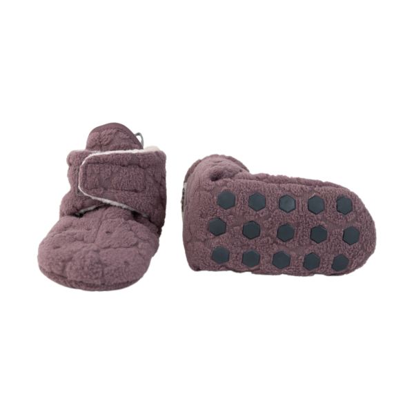 Lodger Folklore Fleece Slofjes Mauve 0-3 Mnd