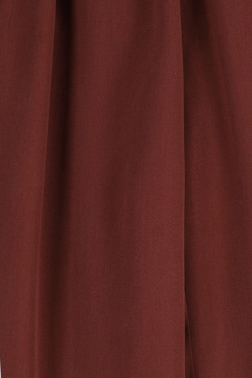 Donkerbruine wide leg pantalon