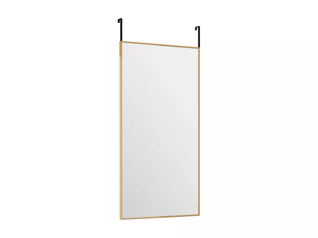 Miroir de porte Doré 30x60 cm Verre et aluminium