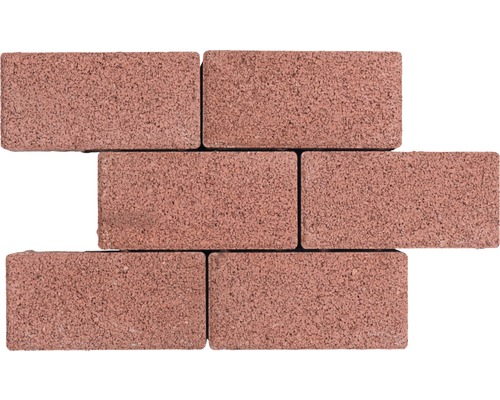 Eco-straatsteen filterpleister Lusodrain rood 10 cm x 20 cm x 8 cm