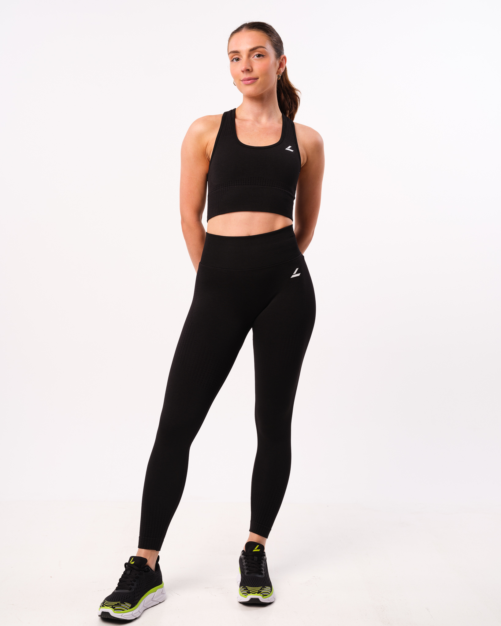LEVITY Phase Seamless Tights Black Melange