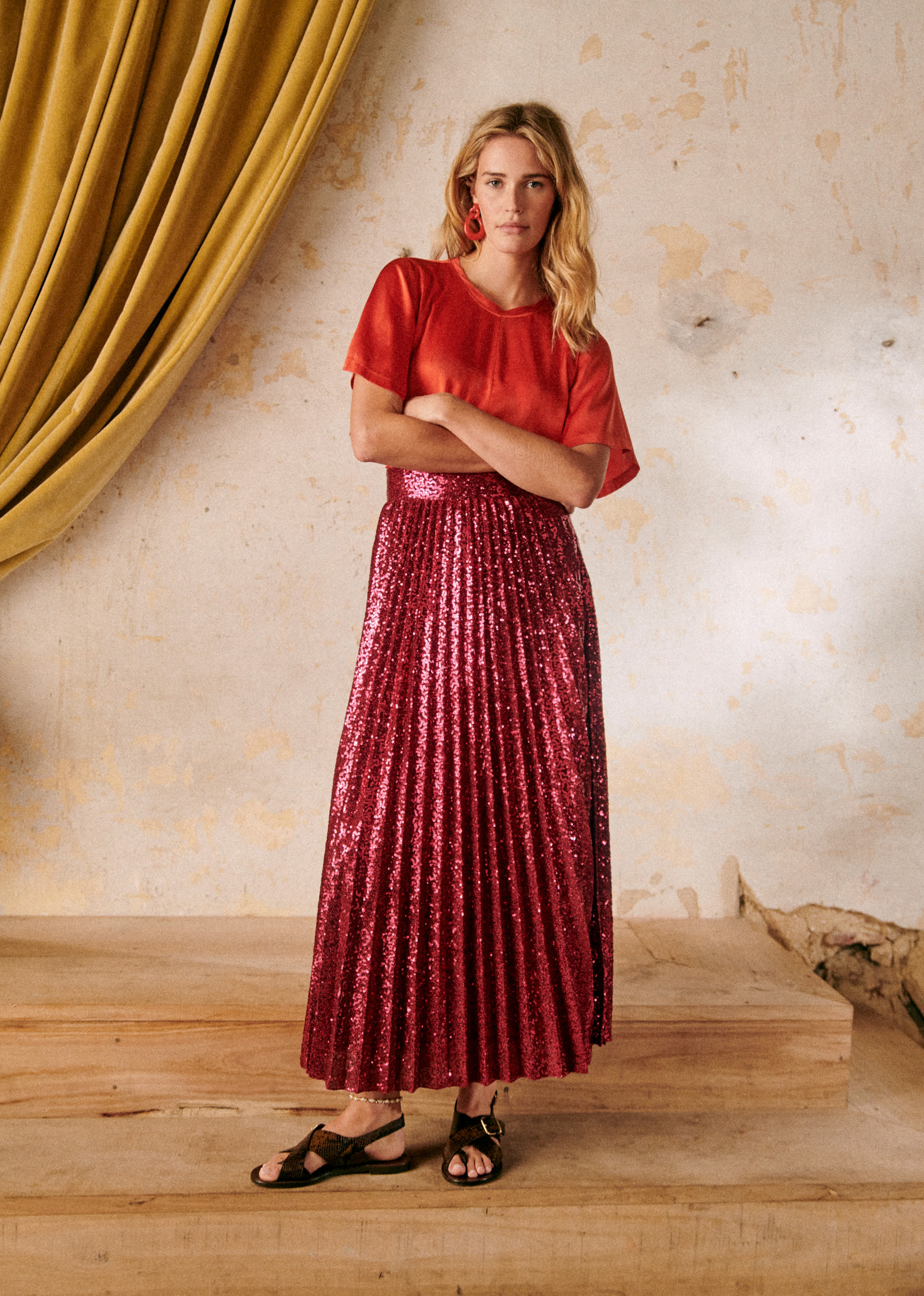 Jupe Dilo - Sequin Fuchsia - E-SHOP/JUPES & SHORTS 5905628