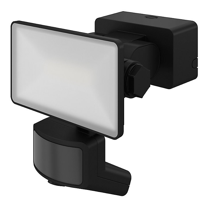 Projecteur LED à détection Davern 1000lm 10W IP65 GoodHome noir