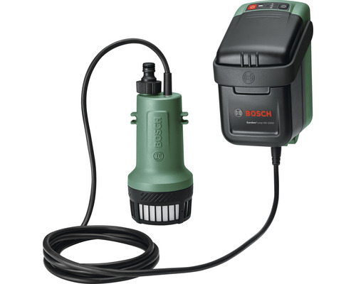 BOSCH GardenPump 18V accu regentonpomp inclusief accu en lader