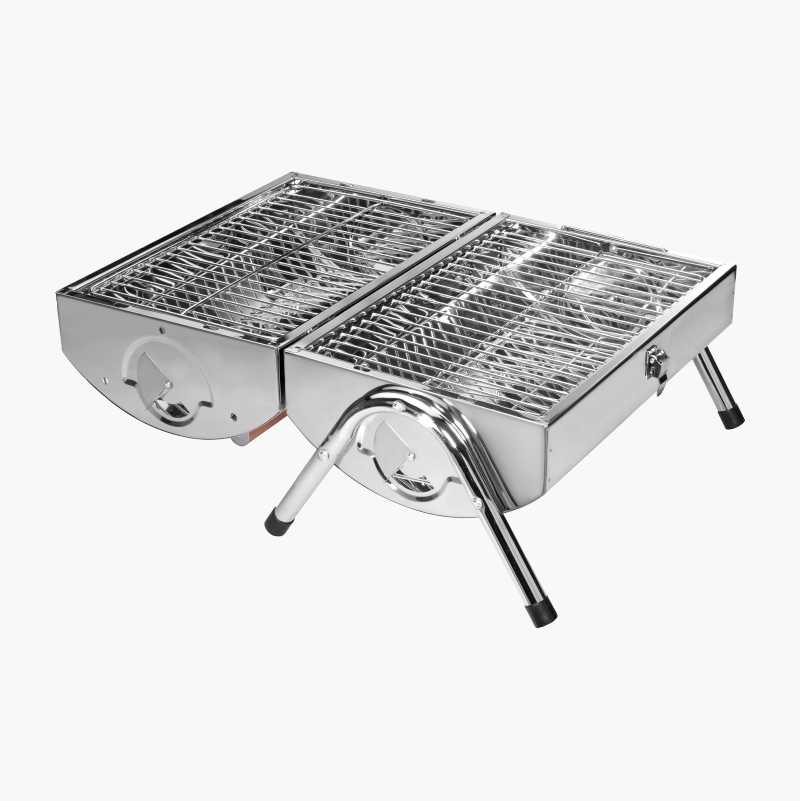 Campinggrill rustfri