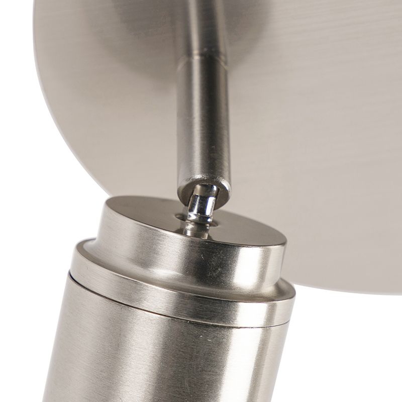 Moderne badkamer spot staal 2-lichts IP44 - Ducha