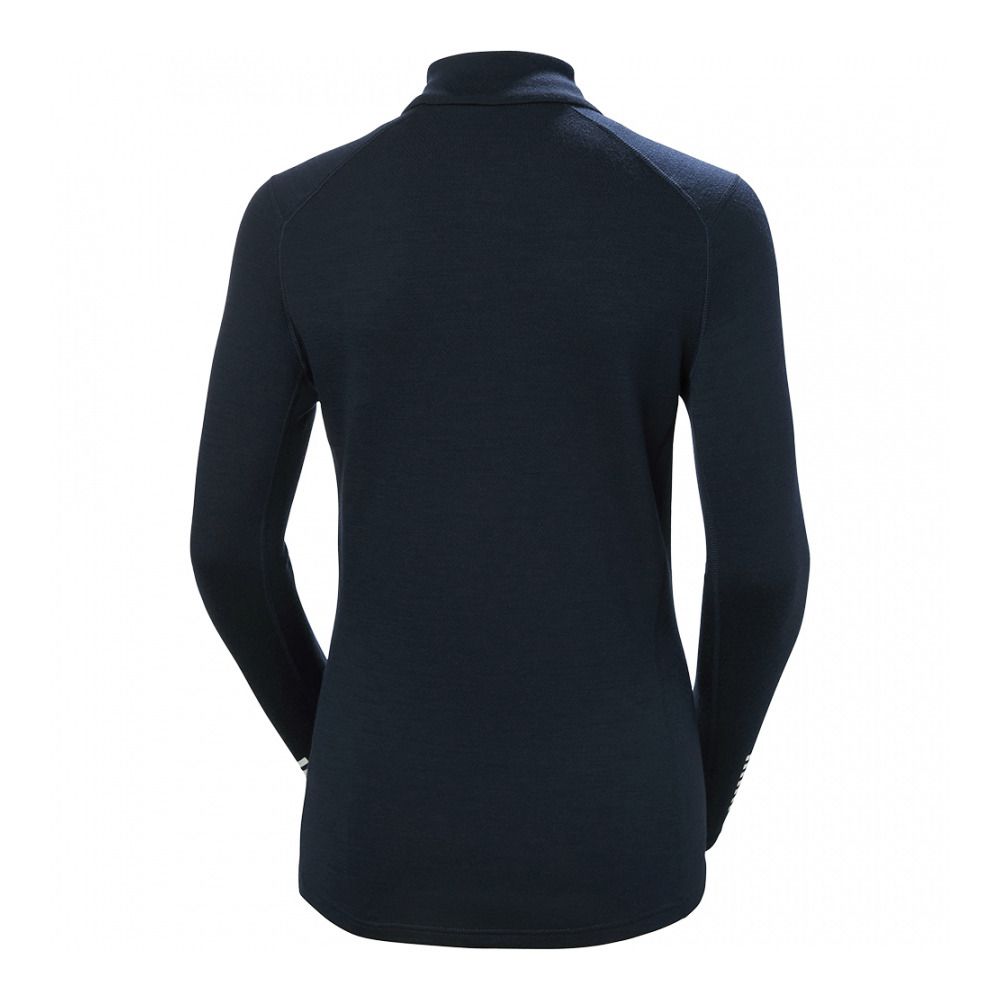Helly Hansen LIFA MERINO MIDWEIGHT GRAPHIC 1/2 ZIP - Sous-couche Femme navy star pixel