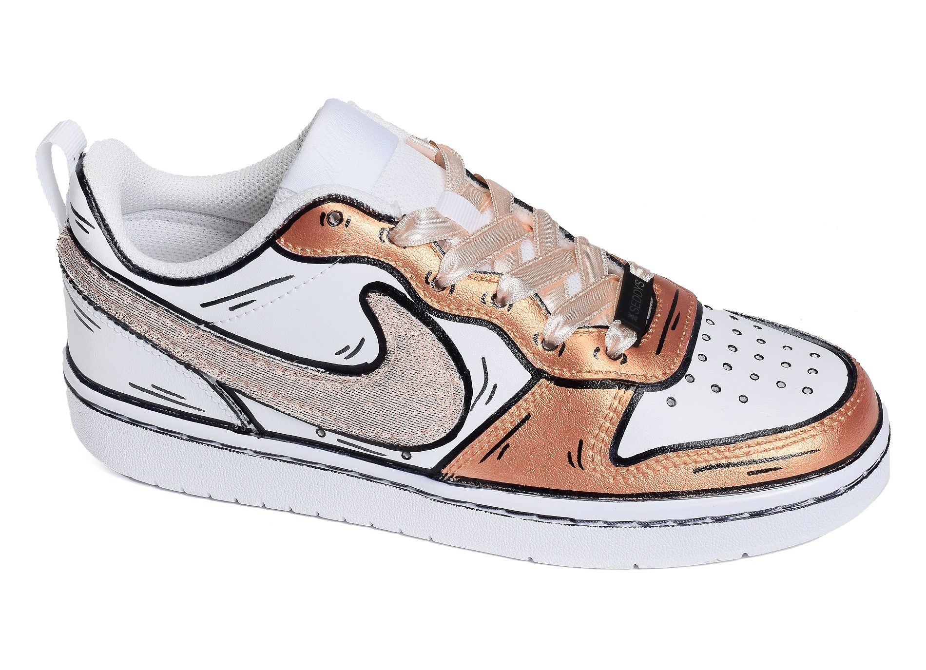 Court borough low california blanc bronze