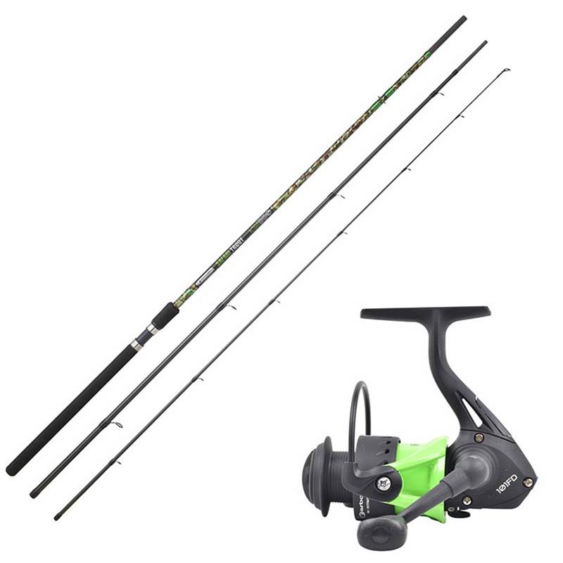 Ensemble Garbolino Safari Trout Lake + Moulinet Safari Trout Spin 101Fd