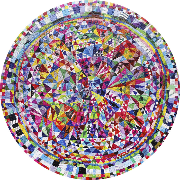 eeBoo eeBoo - Rundt puslespil 500 brk - Triangle pattern