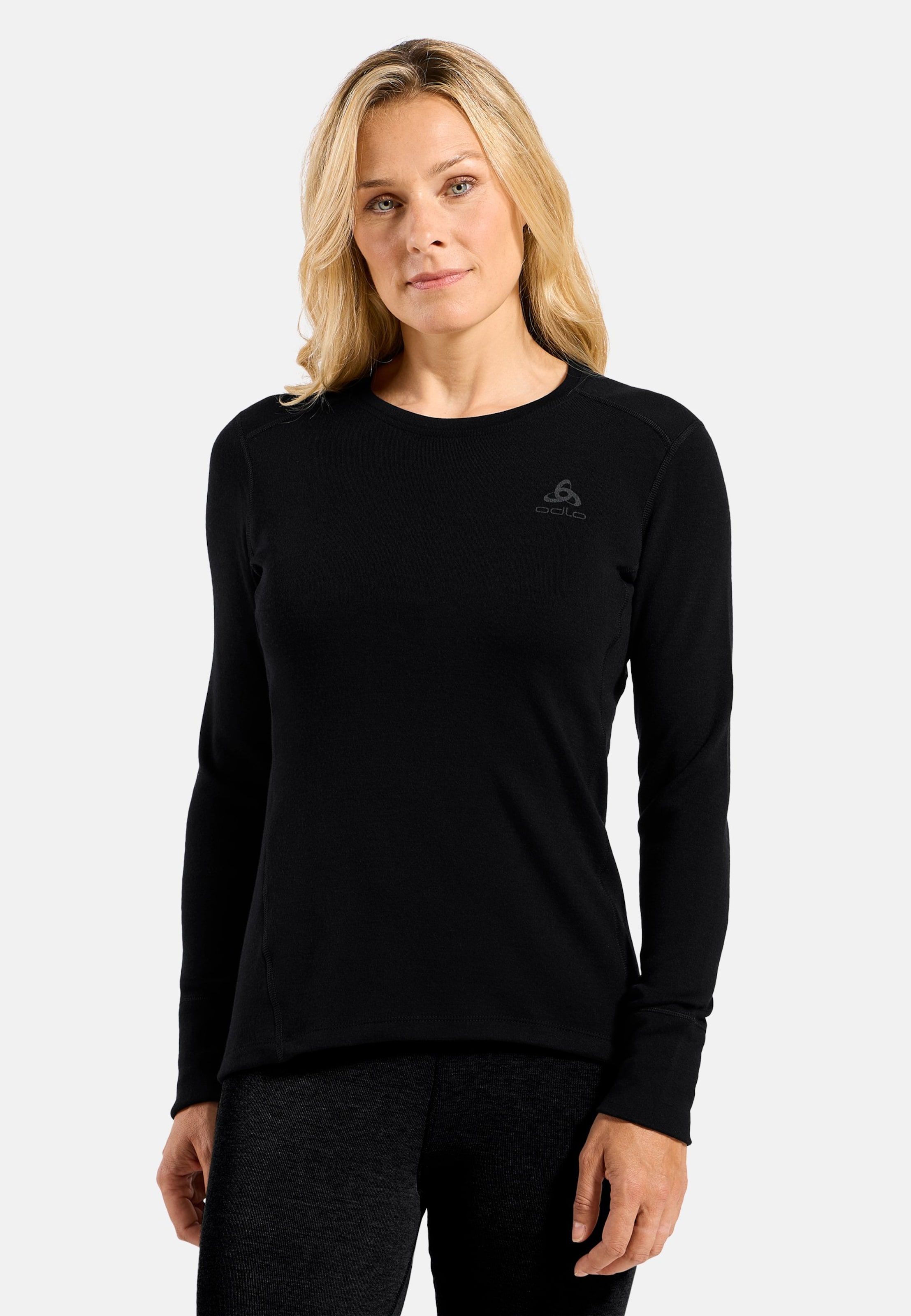 Natural Merino 260 Base Layer Langarmshirt in black