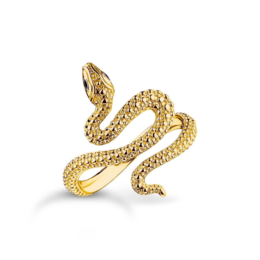 Thomas Sabo True Romance Schlangen-Ring Tempting Romance vergoldet