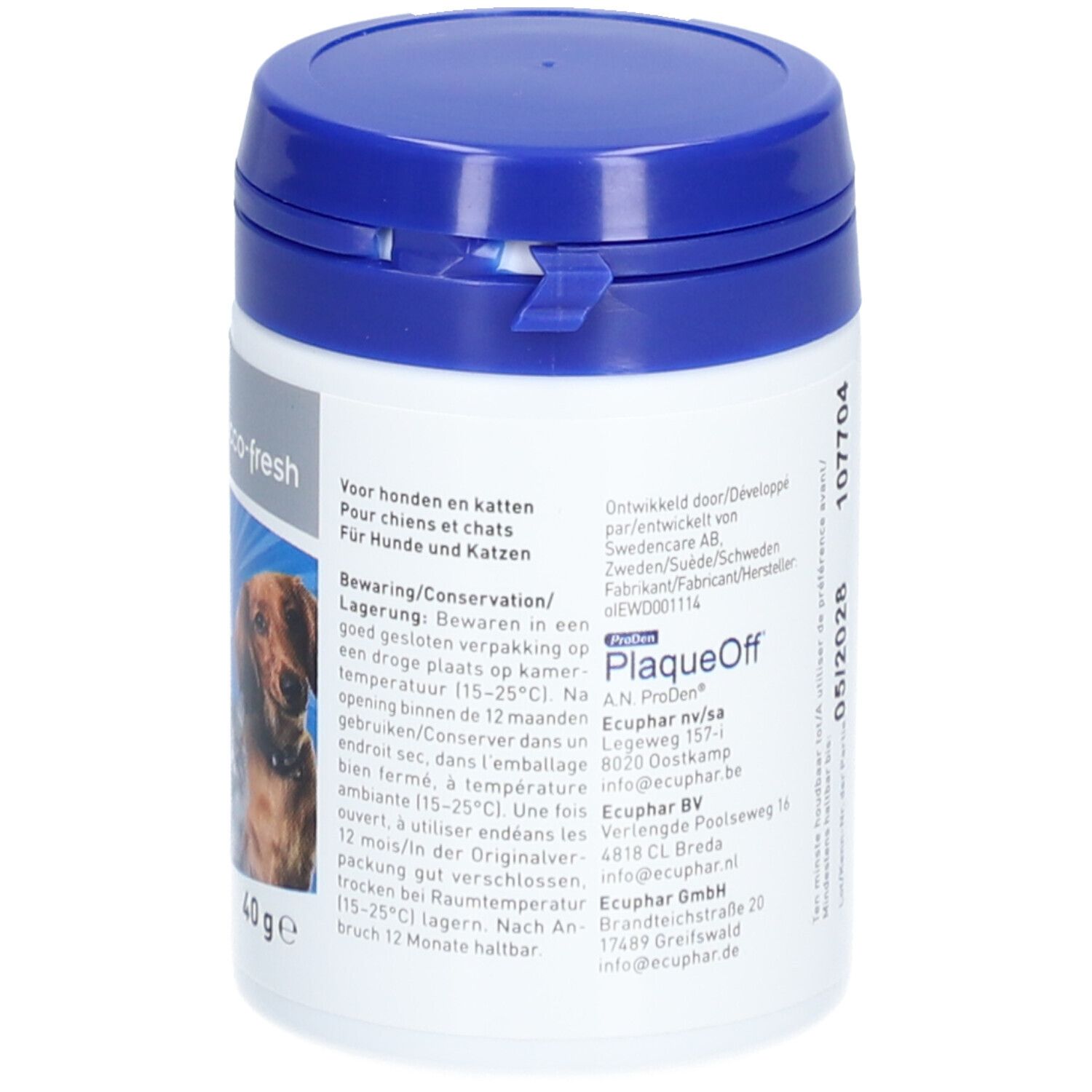 ECUPHAR Orozyme Bucco-Fresh PlaqueOff f. Hund/Katze