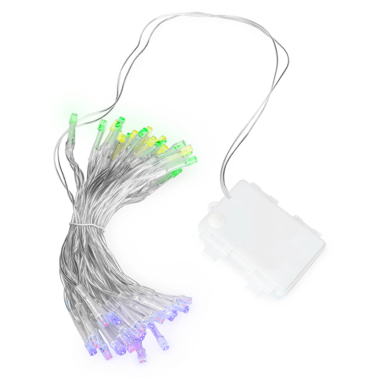 Pratik Garden Guirlande à piles 50 LED blanche - 10.3 m