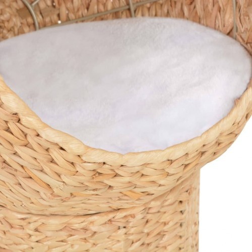 Cama de vime vidaXL para gatos, marrom
