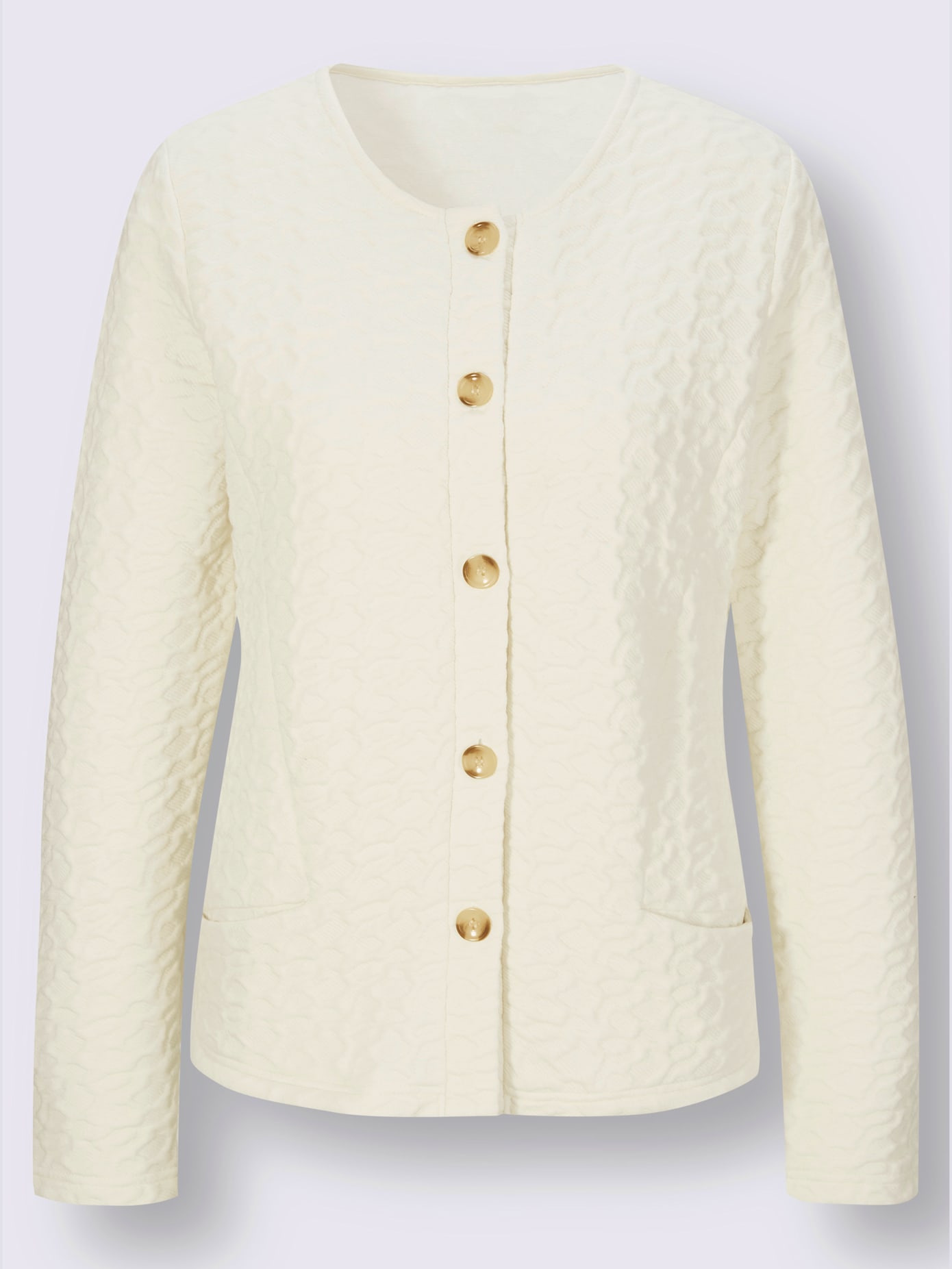 Veste légère structure jacquard
