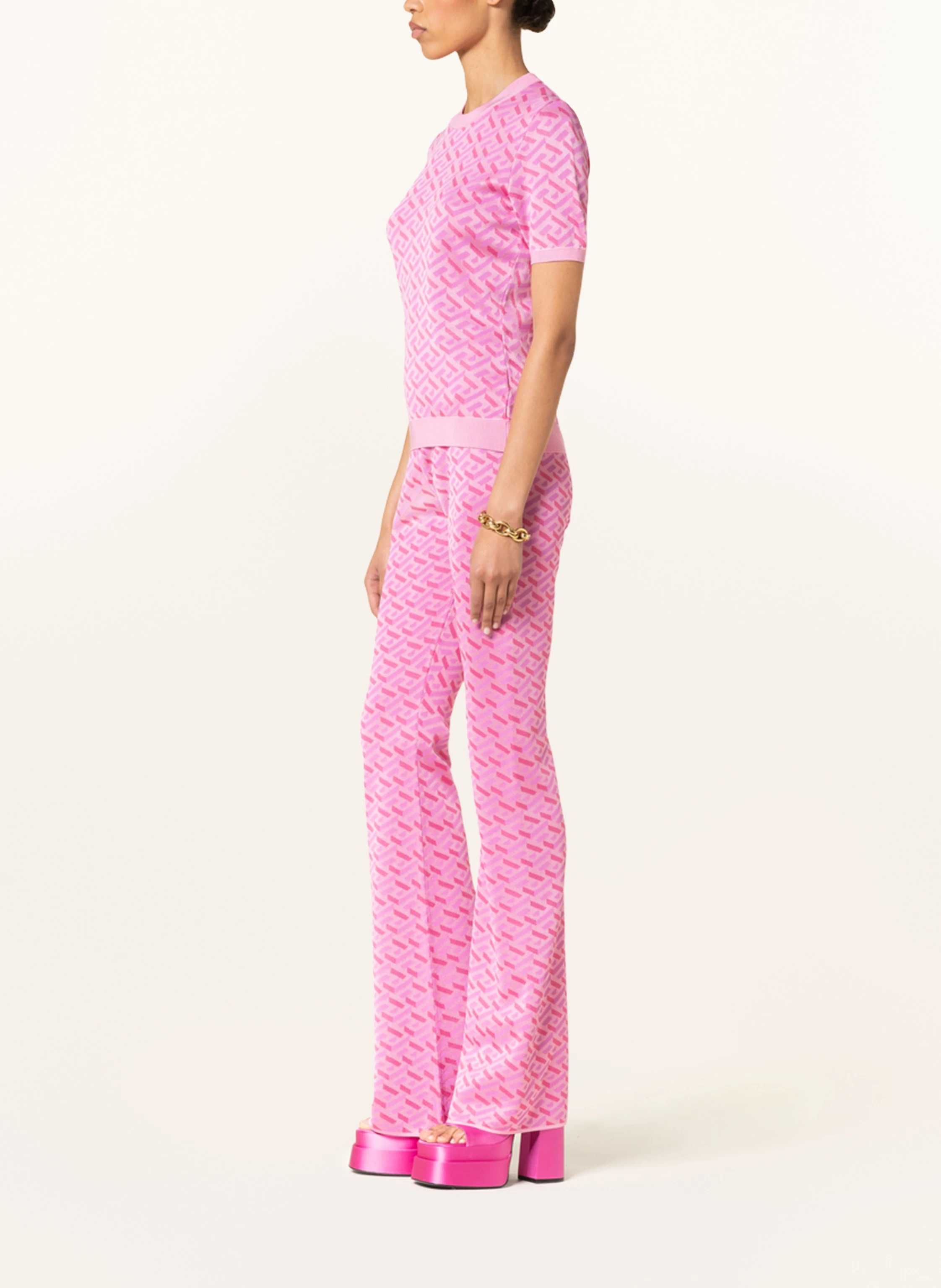 VERSACE Strickhose LA GRECA mit Seide