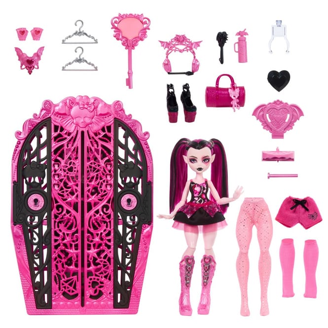 Monster High - Skulltimate Secrets - Monster Mysteries - Kleiderschrank Set - Draculaura