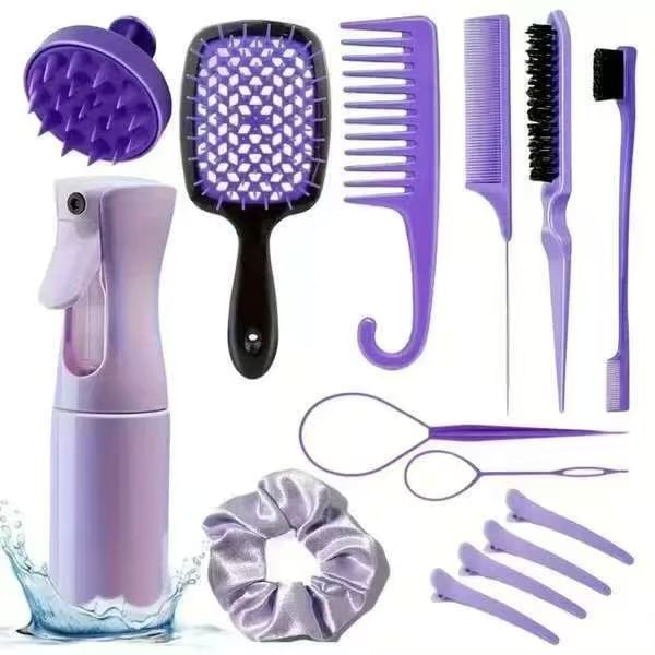 XIXI STUDIO - Hoofdhuidmassager / Haarborstel / Haarkam / Stylingkam / Sprayfles / Scrunchie / Stylinghaarclip / Haarstylingtool / Set (Diverse ontwerpen)