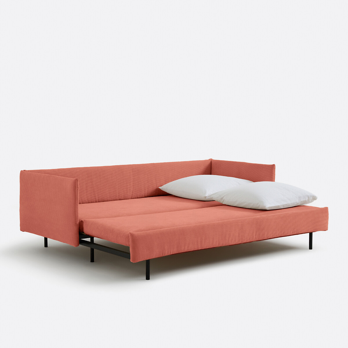 LA REDOUTE INTERIEURS<br>Sofá-cama de veludo cotelê fino, ZOFT
