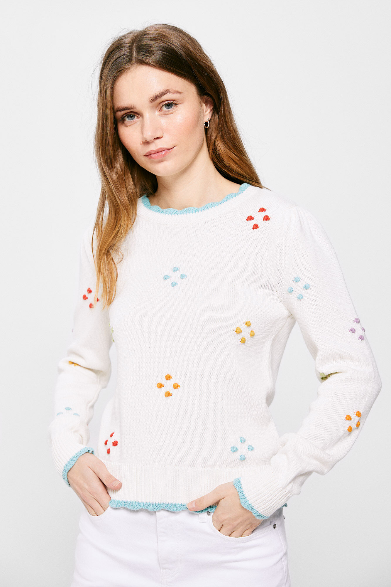 Malha de algodão Relief Jersey - turquesa