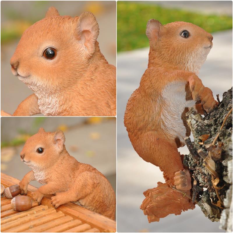 Dazikemo Eichhörnchen Zaunfigur