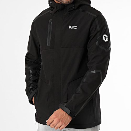 Veste Zippée Capuche Alpine Noir