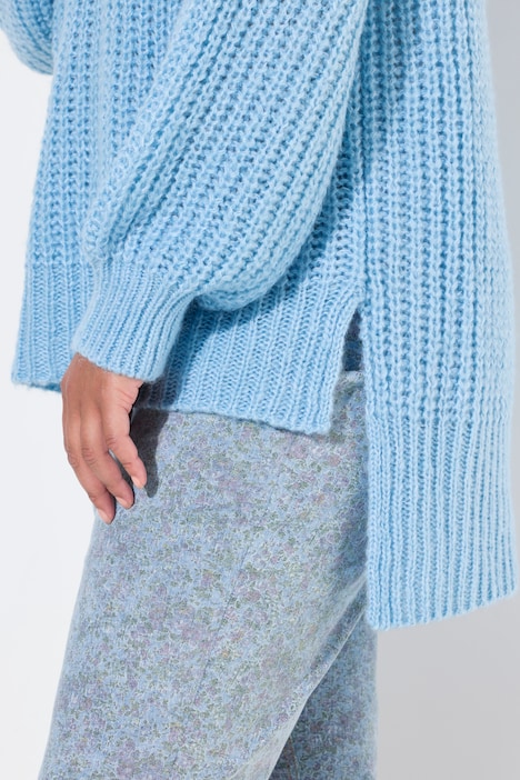 Pullover, oversized, V-Ausschnitt