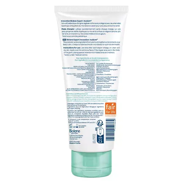 Biolane Expert - Creme Orgânico para Assaduras - Pele Seca e Sensível - 75ml