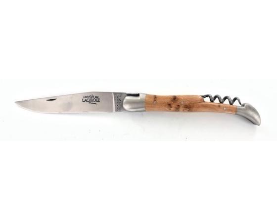 Laguiole Tradition 12 cm - 2 mitres - 2 pièces - Genévrier Couteau de Poche Forge de Laguiole