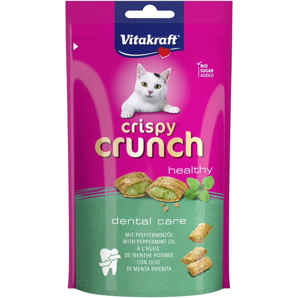 Vitakraft Crispy Crunch med pebermynteolie - 60 g.