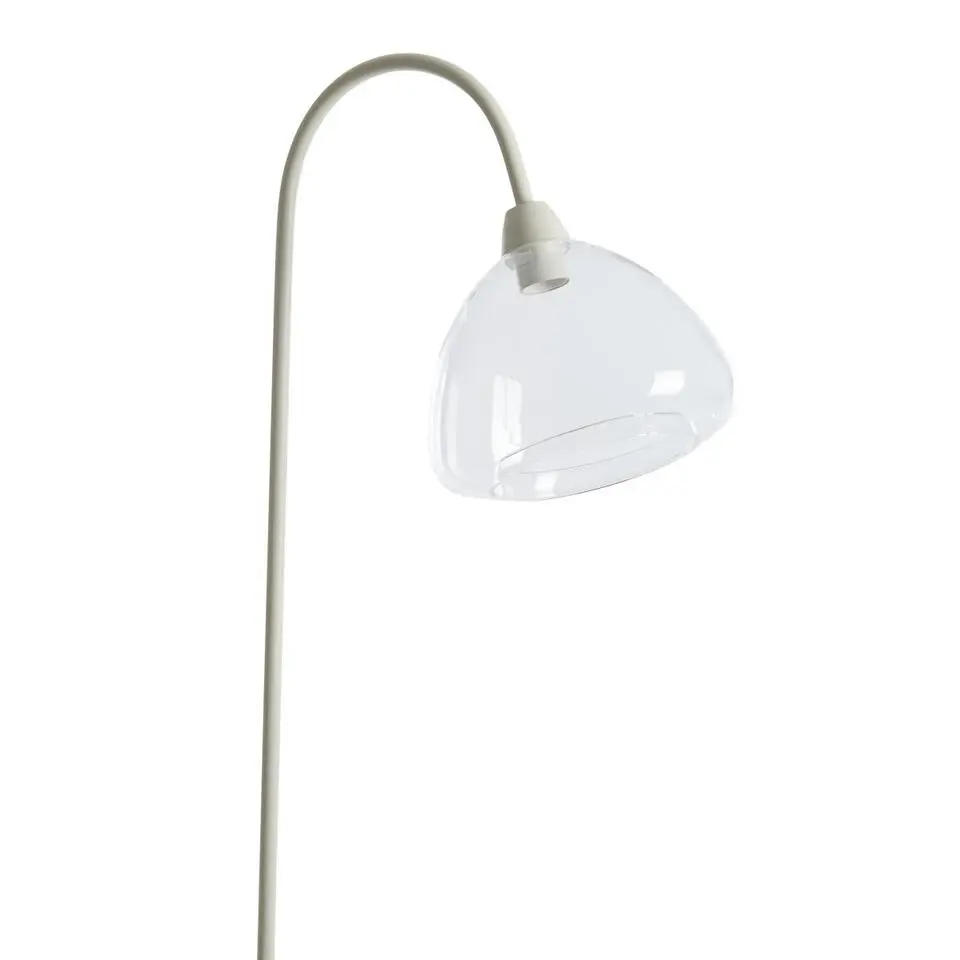 Light & Living - Bisho vloerlamp 47x28x160 cm - glas helder crème