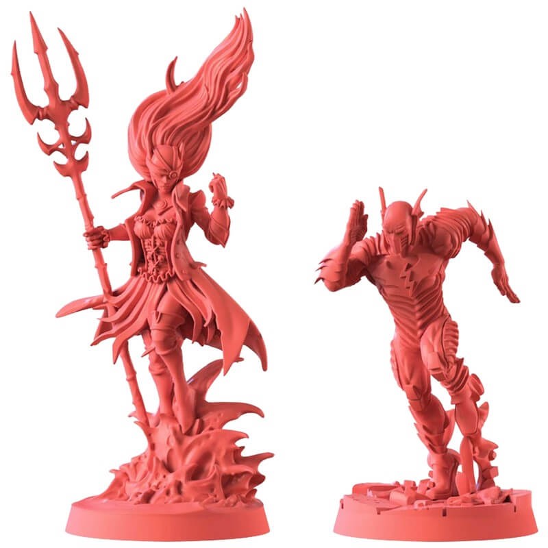 Zombicide : Dark Nights Metal Pack 3 : La Noyée et La Mort Rouge
