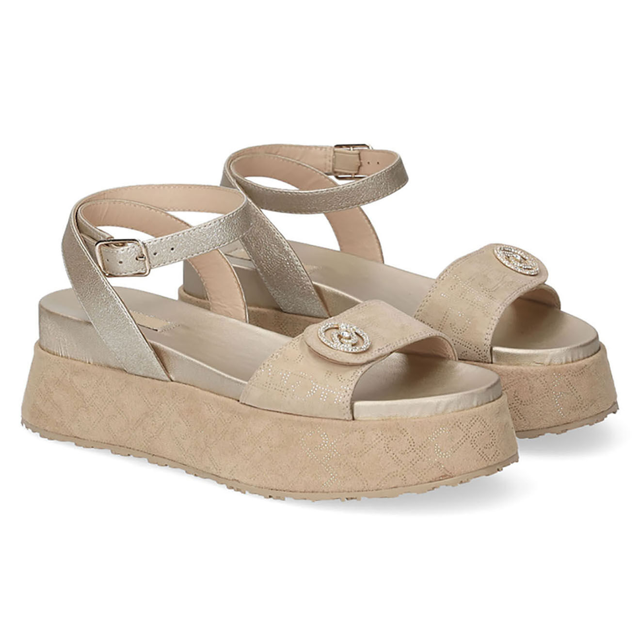 Liu-Jo Sandales en Cuir Frida beiges