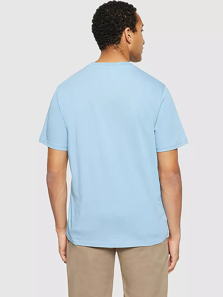 KNOWLEDGE COTTON APPAREL T-Shirt hellblau