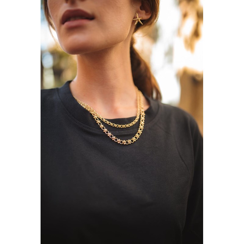 boucles d'oreilles puces étoiles  doré à l'or fin - CLÉIA